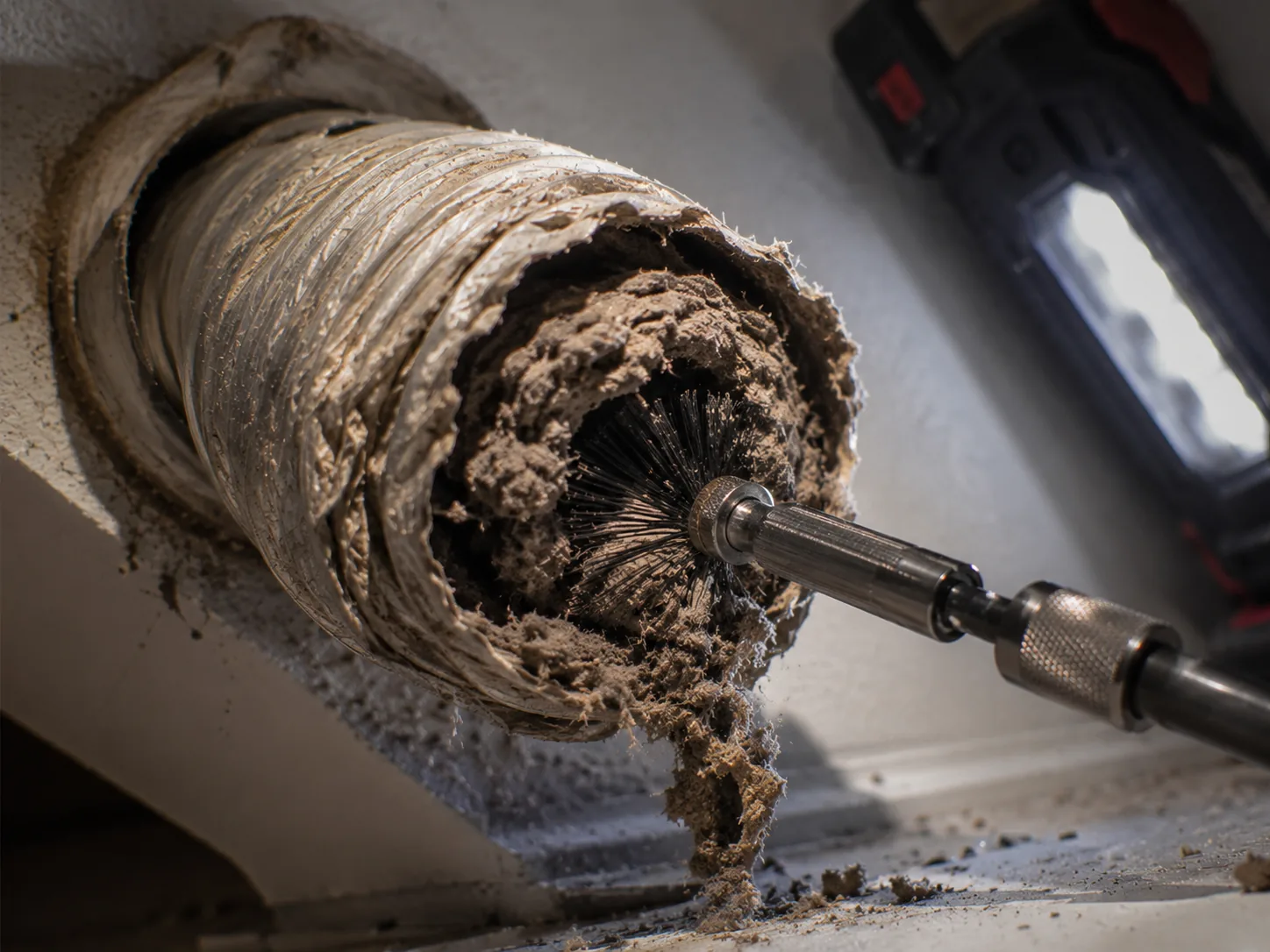 Dryer Vent Lint Removal